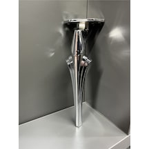 Zeus Metal Ayak 16 Cm Krom Koltuk Sehpa Tv Ünite Komidin Puf Şifonyer Modern Mobilya