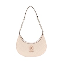 Guess Kadın Krem Bessey Omuz Çantası Kahverengi