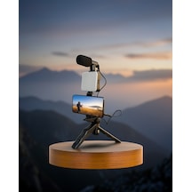 Video Tripod + Mikrofonlu Kompakt Set Uczzzay49kameratelefontutucu1 Belirtilmemiş