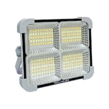 Güneş Enerjili Taşınabilir Led Projektör, 200w Sarı Beyaz Işık