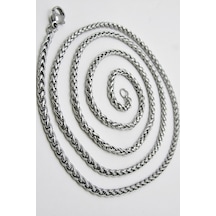 Ince Yuvarlak Erkek Çelik Kolye Zincir 2 Mm 56 Cm Eck12 Beyaz Ince Yuvarlak Erkek Çelik Kolye Zincir 2 Mm 56 Cm Eck12 Beyaz