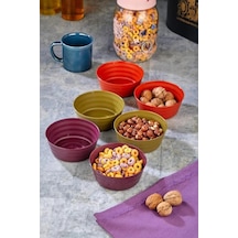 Plastik Çerezlik Sunumluk 6 Lı Kase Yonca Desen Royaleks-ht-001 Diğer