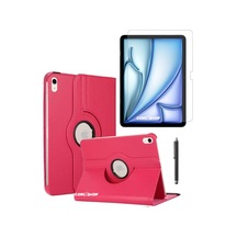 İpad Air 6. Nesil 11 Inç 2024/2025 Uyumlu 360 Dönerli Tablet Kılıfı 3lü Set Arka Kapak