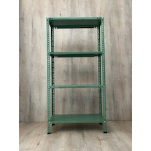 Rafburada 4 Katlı Dekoratif Yeşil Renkli Çelik Raf 31x75x150 Cm