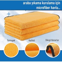 Alpars Süper Emici Microfiber Araç Yıkama Ve Kurulama Bezi 40x70 Sarı