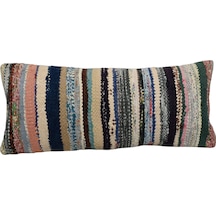 Zehra Abla Halı Yeni El Dokuma Dekoratif Lumbar Kilim Kırlent Yastık Kılıfı 6201