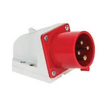Mete Enerji 406311v 4x32a Ip44 Duvar Fişi -eğik Gövdeli -vidalı Bağlantı 380-415 V