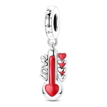 Aşk Termometresi Sallantılı Charm Gümüş