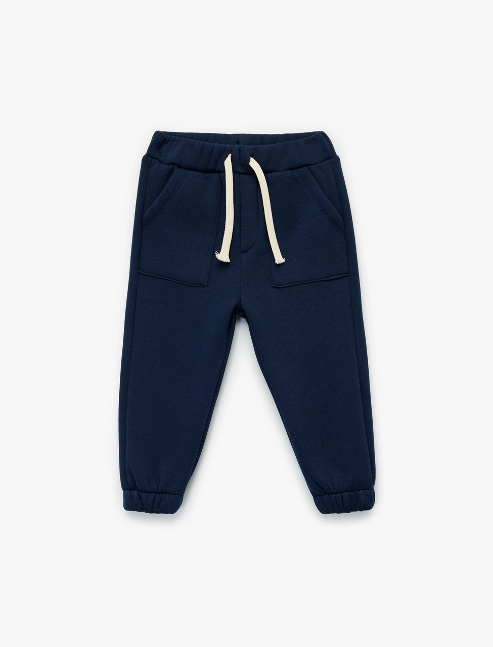 Koton Beli Bağcıklı Cep Detaylı Şardonlu Jogger Eşofman Altı Lacivert 6wmb40116tk Lacivert