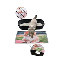 Kar Mat Kedi Tuvaleti Paspası Delikli Kedi Kumu Paspası Şapkalı