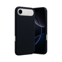 Apple iPhone Uyumlu  17 Air Nano İçi Kadife Silikon -  Siyah