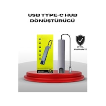4k Hdmı Çıkışlı, Gigabit Ethernet'li Usb C Çoklu Port Hub Çok Renkli