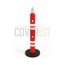 Trafik Uyarı Dikmesi - Kalın Dubalı Uyarı Dikmesi 110 X 11 Cm 4 Reflektifli