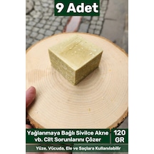 Bitkiselsabun %100 Doğal Güzel Kokulu El Yüz Saç Vücut Orijinal Bitkisel Defne Sabun 120g - 9 Adet Karışık