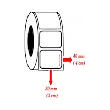 40x30 Pp Opak 1 Rulo 1000 Sarım