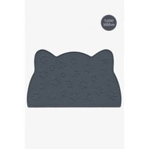 %100 Silikon Kokusuz Plastik Ve Pvc İçermez Kedi Beslenme Paspası Kedi Mama Matı-füme
