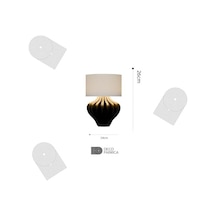 Deco Fabrıca Modern Piyano Formlu Masa Lambası Müzik Temalı Sanatsal Abajur Renkli & Dekoratif Aydınlatma Ofis, Yatak Odası Ve Çalışma Masası İçin E14 Uyumlu Lamba .