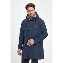 T Rain Pu Raincoat M Beden Lacivert Erkek Yağmurluk Lacivert