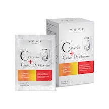 Voop C Vitamini D3 Vitamini Çinko Portakal Aromalı 20 Saşe X 4.5g 5 Adet