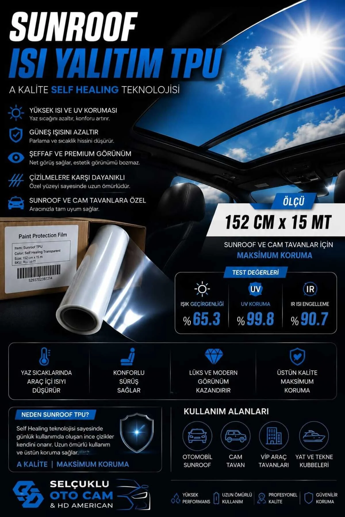 Sunroof Isı Yalıtım Tpu