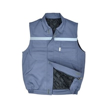 Yelek 7/7 Gabardin %100 Pamuk Kapitoneli Reflektörlü 386786519