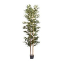 Yapay Bambu Ağacı Yeşil 4'lü 145 Cm. Çok Renkli