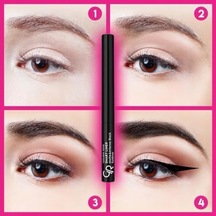 Smart Liner & Intense - Jojoba Yağı İçerikli Mat Siyah Eyeliner 0