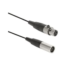 Mini Xlr Kablo - 3 Pin - Erkek - Dişi - 5 Metre