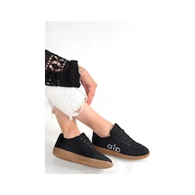 Yeşim Butik Lendo Siyah Süet Bağcıklı Spor Ayakkabı Beyaz-siyah-bej-kahverengi