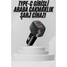 Hubrendy Kargo Araç İçi Şarj Cihazı 38w Güç Kapasiteli Type-c Girişli Araba Çakmaklık