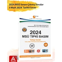 2024 Msü Çıkmış Sorular-tıpkı Basım-bire Bir Ösym-tamamı Video Çözümlü