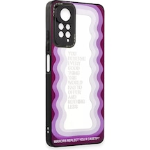 Newface Xiaomi Redmi Note 11 Pro Kılıf Mirror Desenli Kapak - Mirror - 5 Mor