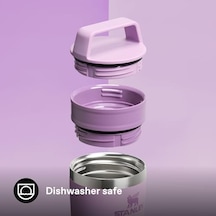 Cafe To-go Travel Mug Termos Bardak, 0.35 Litre, Lila Açık Beyaz