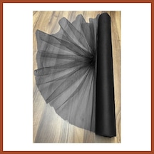 Bezos Bohça Süsleme Tülü, Nişan Bohça Süsü, Kapı Süsü Tülü, Doğum Günü Tülü 100x300cm, Siyah Tül Süsleme Pro Diğer