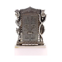 Allah Muhammed Yazılı Gül Kabe Kapısı Gümüş Biblo 25 Cm-023