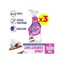 Vanish Oxi Action Çok Amaçlı Halı Koltuk ve Evcil Hayvan Leke Çıkarıcı Sprey 3 x 500 ML