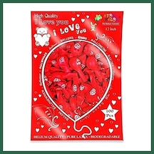 Bezos I Love You Seni Seviyorum Balon Bzs01 Çok Renkli