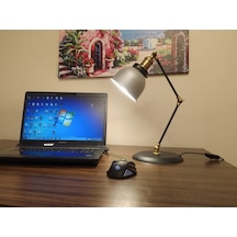 Mylights Banker Masa Lambası Okuma Lambası Gri Başlık Hareketli