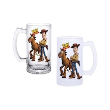 Toy Story Woody Buzlu Ya Buzsuz Seçenekleriyle Bira Bardağı