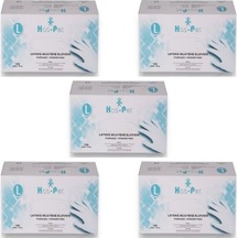 L Beden Pudrasız Lateks Eldiven 100'lü Paket 5 Adet