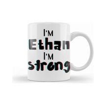 Ethan Name Personalized Custom Vintage Retro Rainbow Design Gift Baby Gift For Him Kupa Bardak Porselen No11556 Karışık