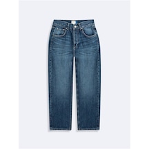 Ltb Julen Düz Paça Yüksek Bel Mavi Jean Pantolon Mavi 24 - 36