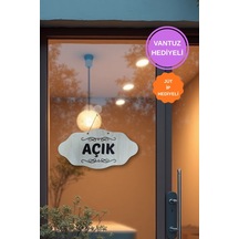 Dekoratif Açık-kapalı Tabelası - Akçaağaç