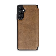 Newface Samsung Galaxy A15 4g Kılıf Flip Cover - Taba