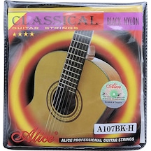 Alice A105-Bk Klasik Gitar Takım Tel Siyah Misineli