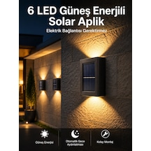 Zenvia Bahçe Aydınlatması Solar Güneş Enerjili Dekoratik Led Işıklı Lamba Znv2026 Çok Renkli