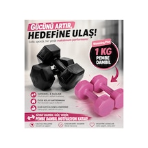 1kg Dambıl Seti X 2 Adet + Pembe Dambıl 2x 1 Kg
