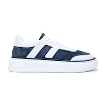 Fabi Erkek Hakiki Deri Lacivert/beyaz Sneakers & Spor Ayakkabı 510 Fu0828b Erk Ayk Y24 Denım/bıanco Çok Renkli