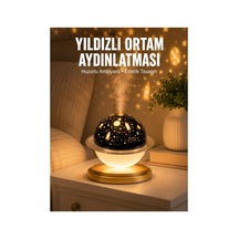 Hava Nemlendirici Led Işıklı Gece Lambası Yıldız Görünümlü Renk Değiştir - Stepco2646-4 Renkli