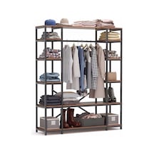 Zizuva Çok Raflı Açık Gardırop